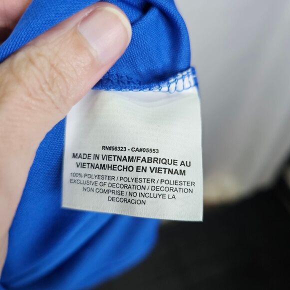 Nike Golf Standard Fit Blue Short Sleeve Polo Shirt Size Small - Picture 6 of 8